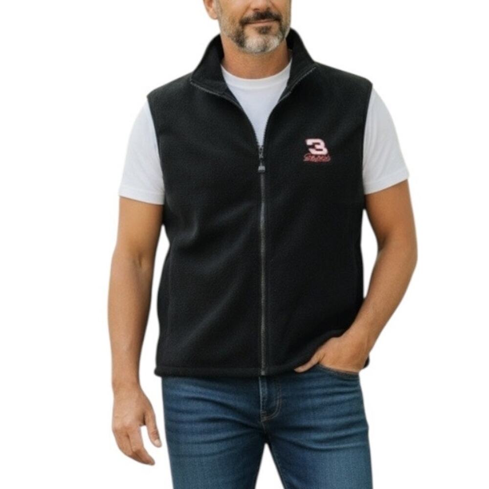 Vintage Dale Earnhardt Competitor’s View Fleece Vest L | NASCAR #3 Racing Layer